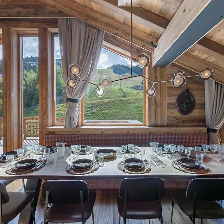 شقة Penthouse Chic Au Coeur De Courchevel, Pres Des Pistes, Avec Wifi Et Parking - Fr-1-562-69 كورشوفيل