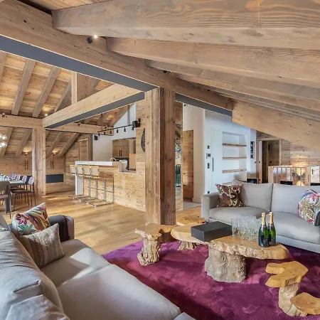 شقة Penthouse Chic Au Coeur De Courchevel, Pres Des Pistes, Avec Wifi Et Parking - Fr-1-562-69